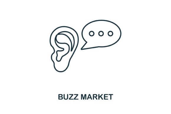 Buzz Market Icon: Graphics and Icons for Branding