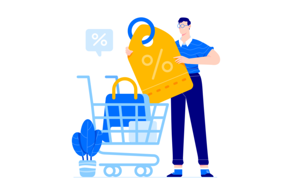 Discount Vector Illustration: Graphics and Illustrations for Local Business
