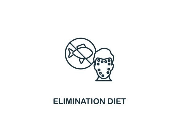 Elimination Diet Icon: A Simple Graphic for Commercial Design Needs