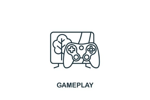 Gameplay Icon Graphics: A Versatile Design Asset for Handmade Creators