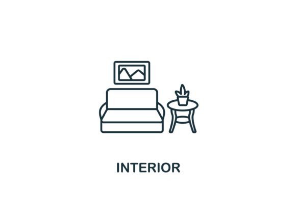 Interior Icon: A Practical Graphic Design Asset for Digital Sellers