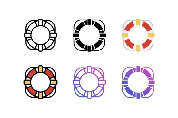 Lifebuoy Icon: A Versatile Graphic Design Asset for Modern Projects