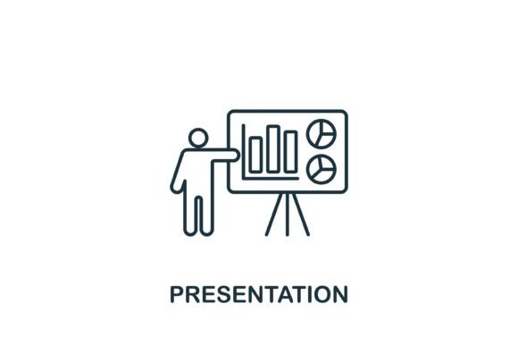 Presentation Icon: A Versatile Graphic Design Asset for Modern Branding
