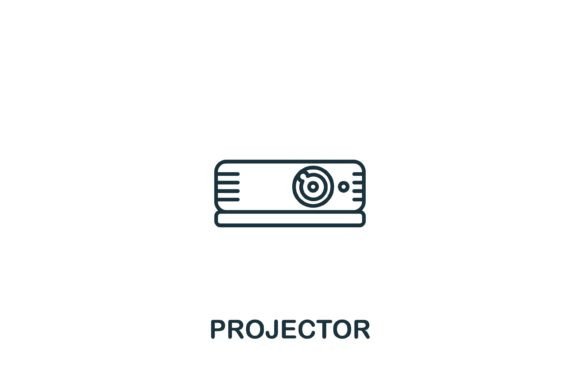 Projector Icon: A Versatile Graphic Design Asset for Crafters
