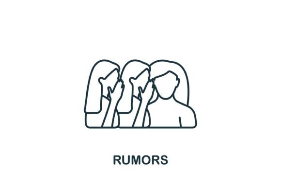 Rumors Icon: A Versatile Graphic Design Asset for Local Business Branding