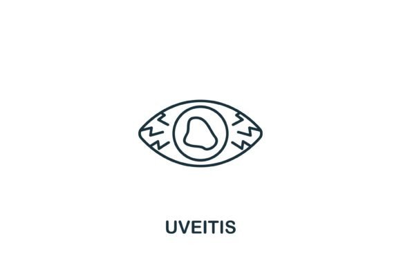 Uveitis Icon: A Versatile Graphic Design Asset for Modern Visual Projects