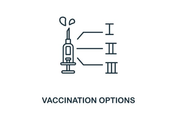 Vaccination Options Icon: Graphics and Icons for Real Projects