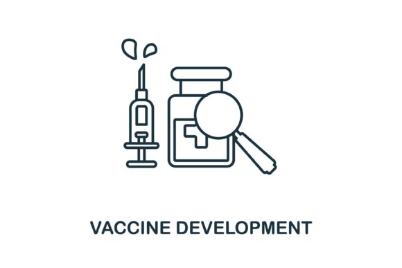Vaccine Development Icon: Graphics and Icons for Local Branding