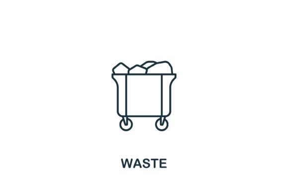 Waste Icon: A Practical Graphic Design Asset for Commercial Projects