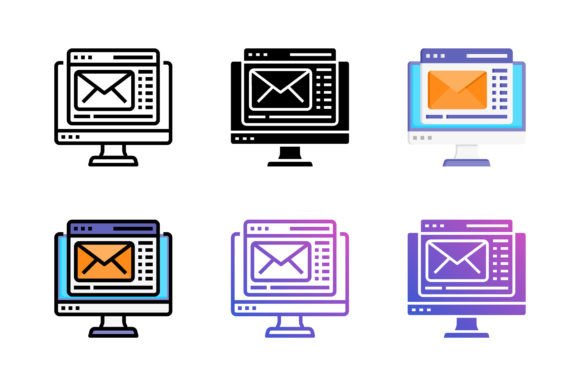 Web Mail Page Icon: A Versatile Graphic Design Asset for Handmade Creations