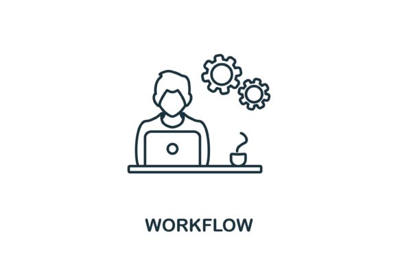 Workflow Icon for Graphics and Icons